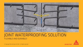 SikaWaterbars Joint Waterproofing Solution [upl. by Ramses]