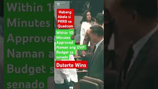 OVP budget approved sa senadobbmsarah sarahduterte ovp [upl. by Coshow187]