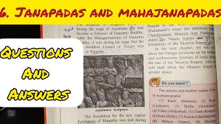 6 JANAPADAS AND MAHAJANAPADAS QUESTIONS AND ANSWERS  HISTORY CLASS 6 CHAPTER 6  MAHARASHTRA BOARD [upl. by Suki201]