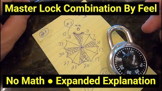 🔒Lock Picking ● Expanded Version ● Find Combination to Any Master Lock Padlock Using Feel ● No Math [upl. by Creedon531]