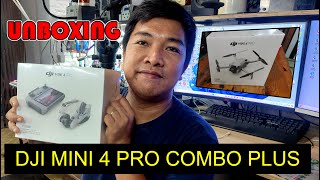 Dji Mini 4 Pro Combo Plus Unboxing and First Flight  Bundle fly More Plus  DJI RC2  Tagalog Pinoy [upl. by Herbert]