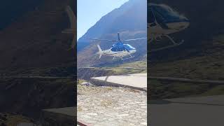 Helicopter ride at Kedarnath reels trending ytshorts [upl. by Arayc]