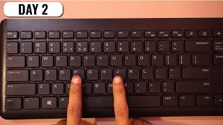 English Typing Course DAY 2  Free Typing Lessons  Touch Typing Course  Tech Avi [upl. by Atwekk898]