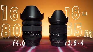 Fujinon 1680mm f4 VS 1855mm f284  CONFRONTO COMPLETO [upl. by Orms773]