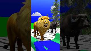 Paint Animals lion with animalscrossingfountain fountaincrossing cartoon [upl. by Bunnie]