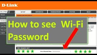 How to see pre shared key or wifi password of a dlink router Dsl [upl. by Seena]