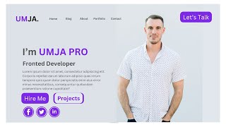 How To Make A Portfolio Website Using HTML CSS and JS [upl. by Sllew]