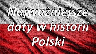 Najważniejsze daty w historii Polski [upl. by Emirej]