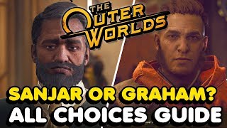 The Outer Worlds  Give The Module To Graham Or Sanjar Choice Peace In Our Time Missable Trophy [upl. by Valentia]