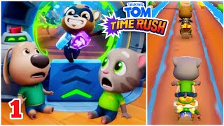 Tom vs Raccoon Ultimate Showdown Talking Tom Time Rush Gameplay  Part 1 [upl. by Tiebold]