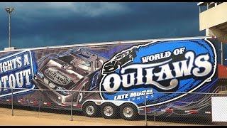 World of Outlaws sights and sounds at the Shawano Speedway [upl. by Gnouhp553]