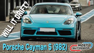 WILL IT DRIFT Porsche Cayman S 982  Autodrom Most [upl. by Holtorf]