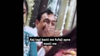 🔥Aaag lage basti me Fufaji Apne Masti me😂😅 memes funny indianmeme [upl. by Airoled355]