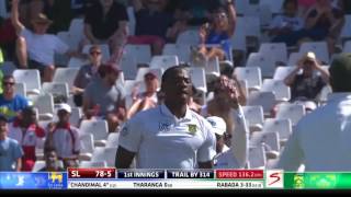 South Africa vs Sri Lanka  2nd Test  Day 2  Dinesh Chandimal  Wicket [upl. by Sedaiuqlem]