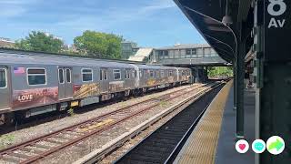 Four R46 N trains at 8th Avenue with a Not In Service R160A train on the express track [upl. by Yancey761]