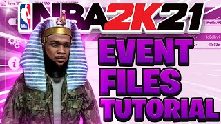 HOW TO DO EVENT FILES NBA2K21 FULL TUTORIAL GET FILES IN 2K21 [upl. by Laehpar]