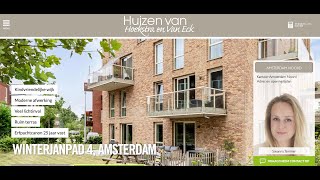 Te koop Winterjanpad 4 Amsterdam  Hoekstra en van Eck Makelaars  Méér Makelaar [upl. by Heaps]