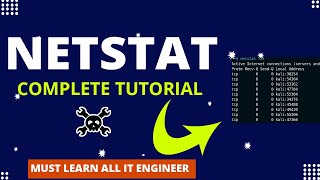 Netstat Complete Course Tutorial in Hindi  Netstat Network Troubleshooting in one video🔥 [upl. by Aztinay]