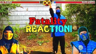 BizarrelyFunny REACTIONCOMMENTARY  Real MORTAL KOMBAT Video Game Flaws  MKX REAL LIFE PARODY [upl. by Leile837]