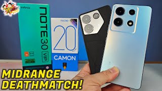 Infinix Zero 30 5g vs Tecno Camon 20 Pro 5G  FULL SPECS COMPARISON [upl. by Relyuhcs815]