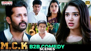 Macharla Chunaav Kshetra MCK Movie B2B Comedy Scenes  Nithiin  Krithi Shetty Aditya Movies [upl. by Munafo]