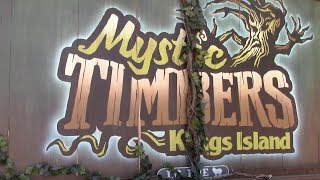 Mystic Timbers Review Kings Island GCI Roller Coaster [upl. by Hearsh]