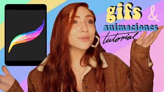 ¿CÓMO HAGO GIFS Y ANIMACIONES EN MI IPAD tutorial procreate [upl. by Esidnac]