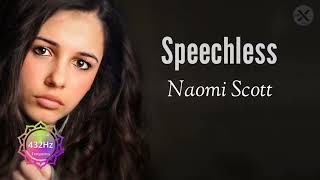 Naomi Scott  Speechless  Video Lyrics  432Hz [upl. by Pattani41]