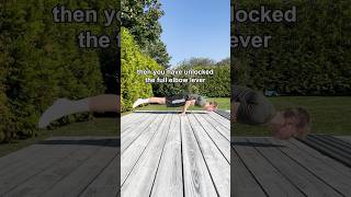 How to learn the elbow lever✅🌟Easier than it looks can you do it🫵 calisthenics [upl. by Yrogreg776]