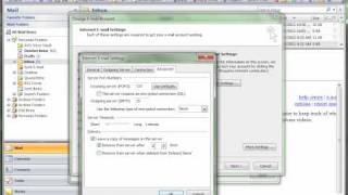 Tutorial Set Outlook to Delete Email from Server Automatically Outlook 2007 2003 or Below [upl. by Orton]