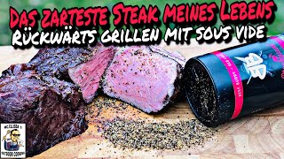 241  Roastbeef rückwärts grillen  sous vide garen im Dutch Oven [upl. by Annaesor]