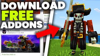 How To UseInstall FREE Addons Minecraft BedrockMCPEConsoleWindows 121 [upl. by Ethelind90]