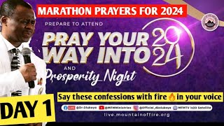 DAY 1 Pray your way into 2024 MFM Dr Olukoya Crossover Confessions 27 Minutes to Midnight 2024 [upl. by Tomaso]