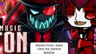 Hazbin Hotel reagindo ao Rap do Black Hat Vilanesco Papyrus da Batata Gacha Universal [upl. by Bentley]