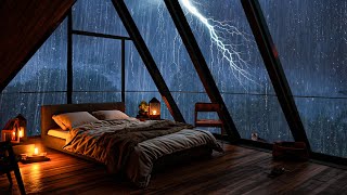 Regengeräusche zum einschlafen – Regen und Starker Donner im Wald 6  Rain Sounds for Sleeping [upl. by Knobloch655]