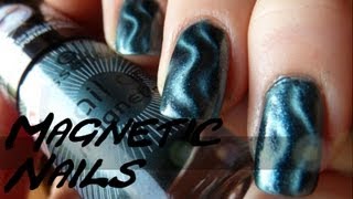 Einfaches Nail Art 5 Magnetische Nagellacke  Wie geht´s richtig [upl. by Walliw919]