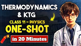 KTG amp THERMODYNAMICS ONE SHOT Quick Revision  Class 11 Physics ONE SHOT NEET 2025 [upl. by Esilahc]