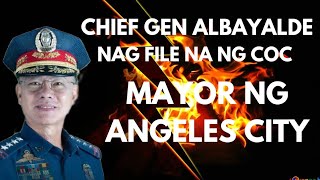 GEN ALBAYALDE NAG MAG FILE NG COC ALJUR ABRENICA PUMASOK SA POLITIKA LIVE [upl. by Anaele]