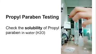 Propyl paraben and its testing [upl. by Arima]