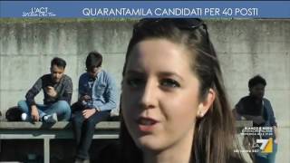 Quarantamila candidati per 40 posti [upl. by Hortensia]