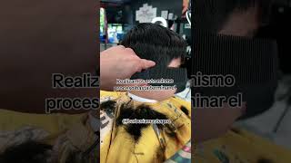 Técnica de máquina sobre peinilla cortedepelo barberiamasterpro barberiaparaprincipiantebarberia [upl. by Nosidda]