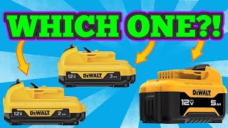 Which Is The BEST DeWALT 12V Cordless Tool Battery [upl. by Yrrot]