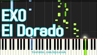 EXO El Dorado Piano Tutorial [upl. by Amian480]