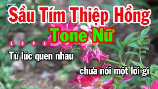 Karaoke Sầu Tím Thiệp Hồng Tone Nữ  Am  Nhạc Sống Mới Nhất  Karaoke Tuấn Cò [upl. by Babette]