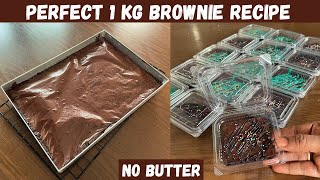 Less cost perfect 1 kg Brownie recipe  Cost of my brownies  No butter  தமிழ்  With English subs [upl. by Olegnaed]