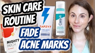 SKIN CARE ROUTINE for fading POST ACNE MARKS Dr Dray [upl. by Kenlee]