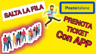 Prenota TICKET POSTE ITALIANE  Appointment Poste Italiane using app [upl. by Sema]