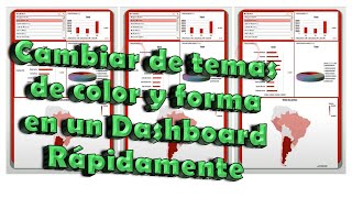 Cambiar de temas de color y forma en un Dashboard Rápidamente en Excel Rapido y Sencillo Graficos [upl. by Anisirhc]