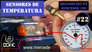 Calibración de SENSORES DE TEMPERATURA MegasQuirt en Mercedes 190 22 [upl. by Rol298]