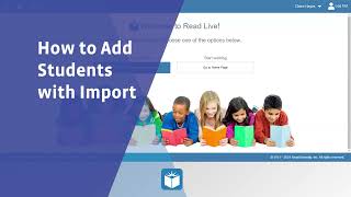 Read Live How to Add Students with Import [upl. by Pietro167]